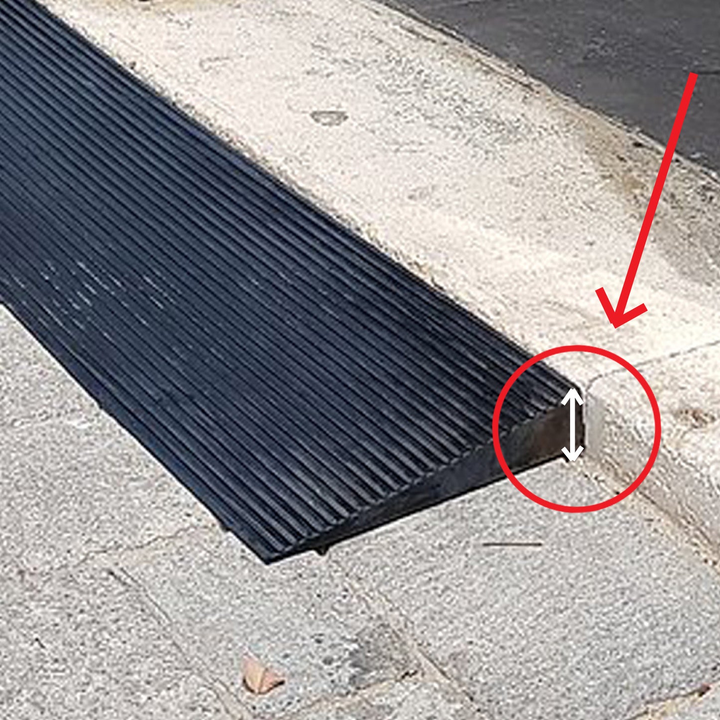 סף גומי- להפרש גובה